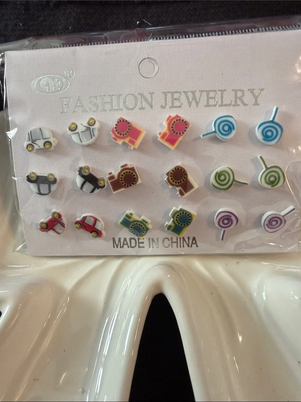 Fashion Jewelry Kids Multicolor Stud Earring Set